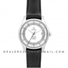 De Ville Co-Axial Chronometer White Dial in Steel on Black Leather Strap De Ville Co-Axial Chronometer White Dial in Steel on Black Leather Strap