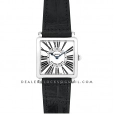 Master Square White Dial in Steel