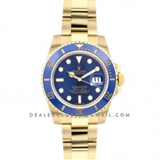 Submariner 116618LB Blue Ceramic in Gold Submariner 116618LB Blue Ceramic in Gold