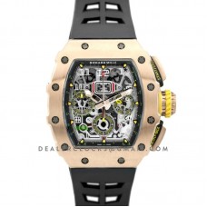 RM 011-03 Automatic Flyback Chronograph in Rose Gold on Black Rubber RM 011-03 Automatic Flyback Chronograph in Rose Gold on Black Rubber