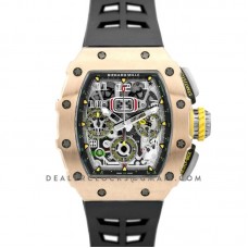 RM 011-03 Automatic Flyback Chronograph in Rose Gold / Titanium on Black Rubber RM 011-03 Automatic Flyback Chronograph in Rose Gold / Titanium on Black Rubber