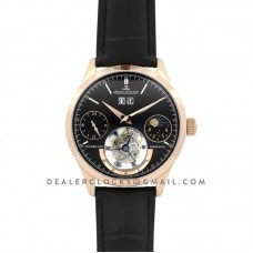 Master Grande Tradition Tourbillon Black Dial in Rose Gold on Black Leather Strap Master Grande Tradition Tourbillon Black Dial in Rose Gold on Black Leather Strap
