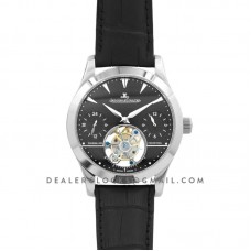Master Grande Tradition Tourbillon Cylindrique a Quantieme Perpetuel Black Dial in White Gold