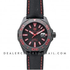 Aquaracer Calibre 5 Black Dial with Red Tachymeter Aquaracer Calibre 5 Black Dial with Red Tachymeter