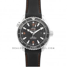 Seamaster Planet Ocean 600m Co-Axial 45.5mm with Orange Markers Black Dial on Black Rubber Strap