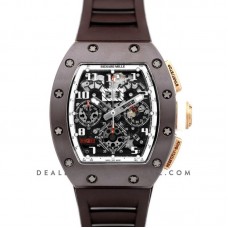 RM 011 Automatic Flyback Chronograph TZP-Z Brown Ceramic Asia Boutique Limited Edition on Brown Rubber Strap RM 011 Automatic Flyback Chronograph TZP-Z Brown Ceramic Asia Boutique Limited Edition on Brown Rubber Strap
