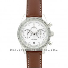 Speedmaster ’57 Co-Axial White/Silver Dial on Brown Leather Strap