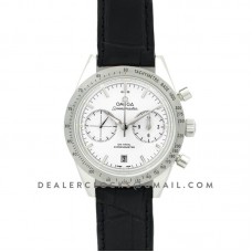 Speedmaster ’57 Co-Axial White/Silver Dial on Black Leather Strap