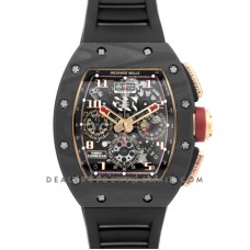 RM 011 Automatic Flyback Chronograph NTPT LOTUS F1 Team Romain Grosjean in Rose Gold RM 011 Automatic Flyback Chronograph NTPT LOTUS F1 Team Romain Grosjean in Rose Gold
