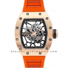 RM 035-02 Black Toro Americas in Rose Gold on Orange Rubber Strap RM 035-02 Black Toro Americas in Rose Gold on Orange Rubber Strap