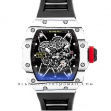 RM 035-01 Rafael Nadal Last Edition in White TPT Quartz / NTPT Carbon on Black Rubber Strap RM 035-01 Rafael Nadal Last Edition in White TPT Quartz / NTPT Carbon on Black Rubber Strap