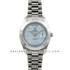 Day-Date 40 President Platinum 228206 Glacier Dial