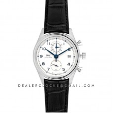 Portugieser Chronograph Classic IW390302 White Dial in Steel