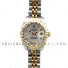 Datejust Ladies 69173 Dual Tone Steel/Gold with Diamonds
