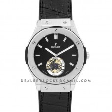 Classic Fusion Tourbillon 45mm Black Dial in Steel on Black Leather Strap Classic Fusion Tourbillon 45mm Black Dial in Steel on Black Leather Strap