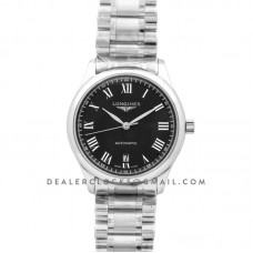 The Longines Master Collection Black Dial in Steel on Bracelet
