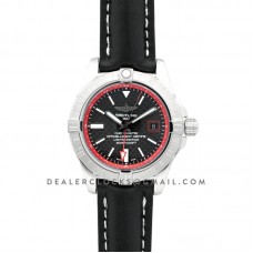 Avenger II GMT Carbon Fiber Dial in Steel on Leather Strap Avenger II GMT Carbon Fiber Dial in Steel on Leather Strap