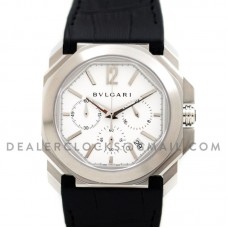 Octo Velocissimo Chronograph Steel White Dial