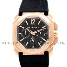Octo Velocissimo Chronograph Rose Gold Black Dial Octo Velocissimo Chronograph Rose Gold Black Dial