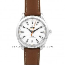 Seamaster Aqua Terra 150m 2017 41mm Master Chronometer White Dial on Leather Strap Seamaster Aqua Terra 150m 2017 41mm Master Chronometer White Dial on Leather Strap