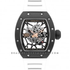 RM 035-02 Black Toro Americas with White Rubber Strap