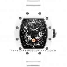 RM 051-01 Tourbillion Tiger and Dragon White Ceramic RM 051-01 Tourbillion Tiger and Dragon White Ceramic