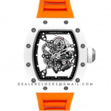 RM 055 White Bubba Watson White Ceramic on Orange Rubber RM 055 White Bubba Watson White Ceramic on Orange Rubber