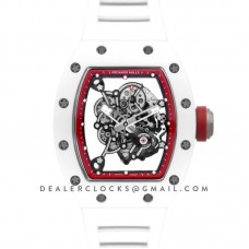 RM 055 White Bubba Watson White Ceramic Asia Edition in Red