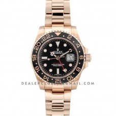 GMT Master II in Rose Gold on Bracelet