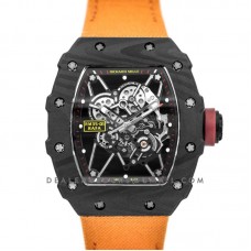 RM 035-01 Rafael Nadal Carbon on Orange Nylon Strap RM 035-01 Rafael Nadal Carbon on Orange Nylon Strap