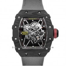 RM 035-01 Rafael Nadal Carbon on Gray Nylon Strap RM 035-01 Rafael Nadal Carbon on Gray Nylon Strap