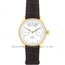 Portugieser Annual Calendar IW5035 White Dial in Yellow Gold Portugieser Annual Calendar IW5035 White Dial in Yellow Gold