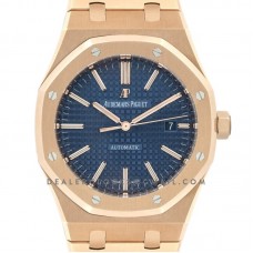 Royal Oak 15400 Rose Gold Blue Dial