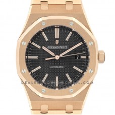 Royal Oak 15400 Rose Gold Black Dial