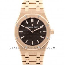 Lady Royal Oak 67650OR Rose Gold Brown Dial