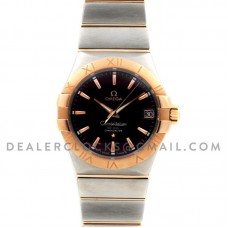 Constellation 38mm Brown Dial Bi Metal Rose Gold