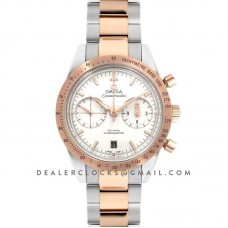 Speedmaster ’57 Co-Axial Black Dial in Rose Gold/Steel on 2 Tone Bracelet