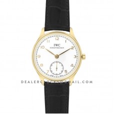 Portuguese Hand Wound Eight Days IW545409 White Dial in Gold Portuguese Hand Wound Eight Days IW545409 White Dial in Gold