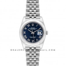 Datejust 36 116234 Blue Dial with Roman Numeral Markers Datejust 36 116234 Blue Dial with Roman Numeral Markers