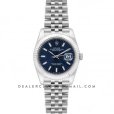 Datejust 36 116234 Blue Dial with Stick Markers Datejust 36 116234 Blue Dial with Stick Markers
