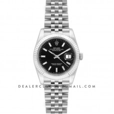 Datejust 36 116234 Black Dial with Stick Markers Datejust 36 116234 Black Dial with Stick Markers