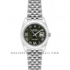 Datejust 36 Olive Green Dial with Roman/Diamond Markers Datejust 36 Olive Green Dial with Roman/Diamond Markers
