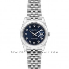 Datejust 36 116234 Blue Dial with Diamond Markers Datejust 36 116234 Blue Dial with Diamond Markers