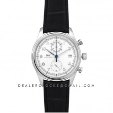 Portuguese Chronograph Series Classic IW390403 White Dial in Steel