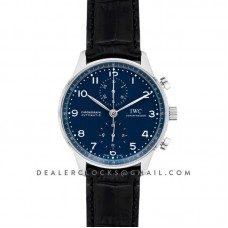 Portugieser Chronograph Edition “150 Years” IW371601 Blue Dial In Steel Portugieser Chronograph Edition “150 Years” IW371601 Blue Dial In Steel