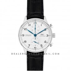 Portugieser Chronograph Edition 150 Years IW371601 White Dial in Steel Portugieser Chronograph Edition 150 Years IW371601 White Dial in Steel