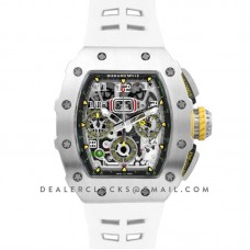 RM 011-03 Automatic Flyback Chronograph in Titanium on White Rubber RM 011-03 Automatic Flyback Chronograph in Titanium on White Rubber