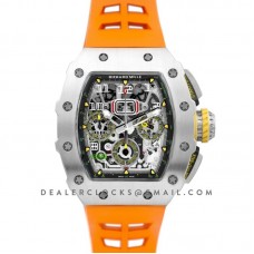 RM 011-03 Automatic Flyback Chronograph in Titanium on Orange Rubber RM 011-03 Automatic Flyback Chronograph in Titanium on Orange Rubber