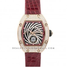 RM 051-02 Tourbillon Diamond Twister in Rose Gold on Red Strap RM 051-02 Tourbillon Diamond Twister in Rose Gold on Red Strap