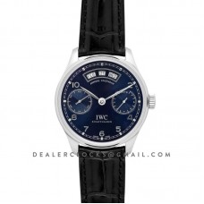 Portugieser Annual Calendar IW503502 Blue Dial in Steel Portugieser Annual Calendar IW503502 Blue Dial in Steel